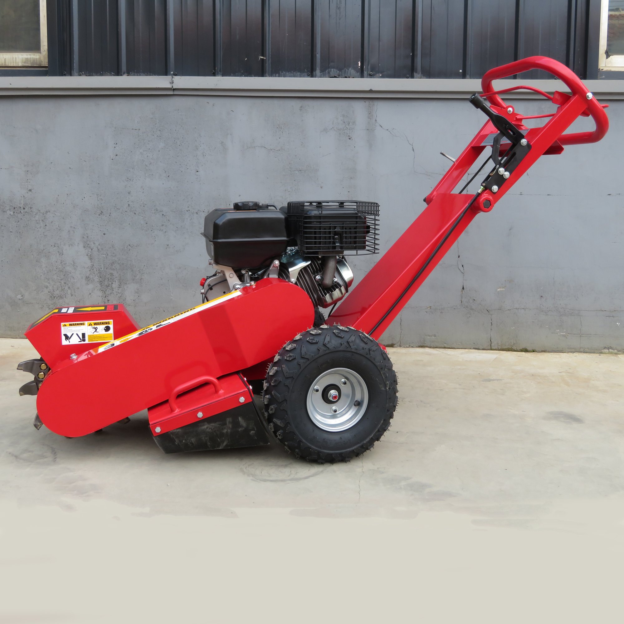 POWER STUMP REMOVAL SG-120 Wood Stump Grinder for Tree Stump Removal with 12" Blades 15HP Dual Blade Off-Road